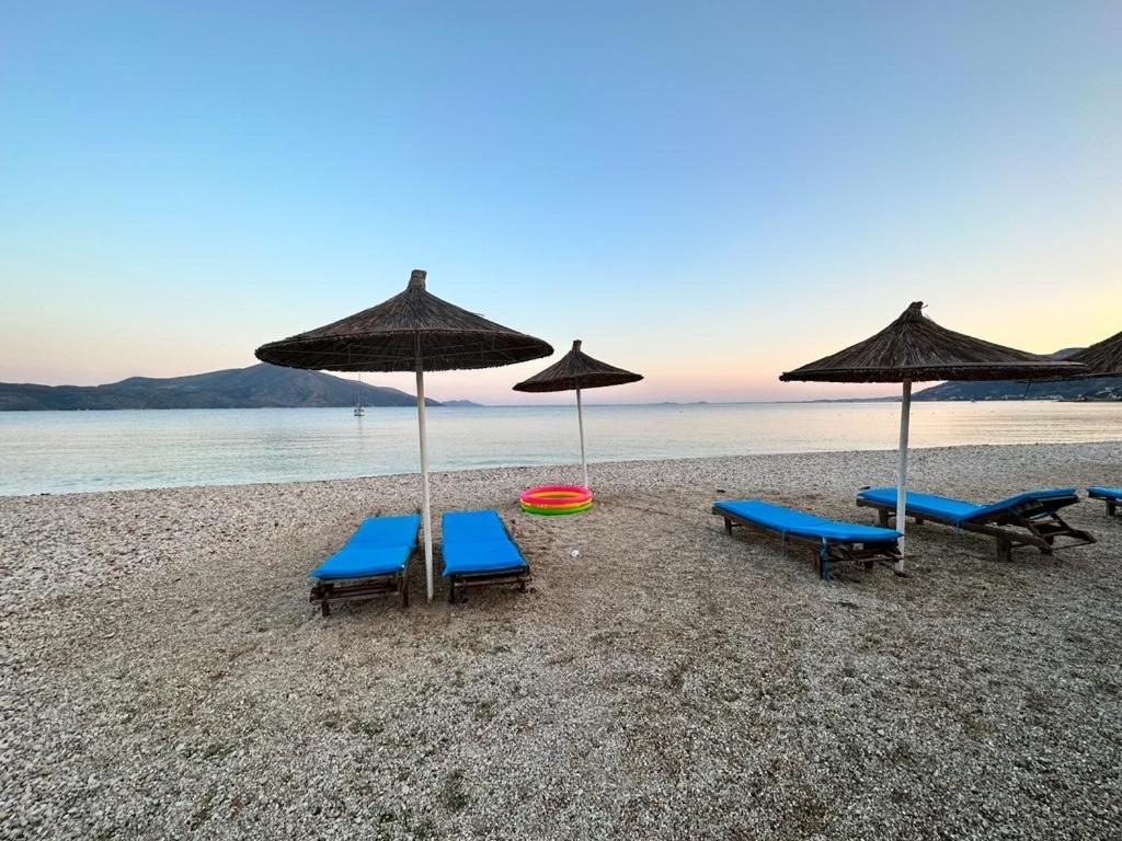 Karaburun Sunset Beach Apartment Orikum Bagian luar foto